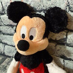 Disney Land Theme Park Merchandise Mickey Mouse Fuzzy Plush 12" Toy